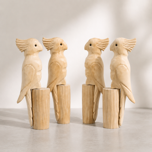 Wooden Cockatoos & Marker Craft Kit 🦜
