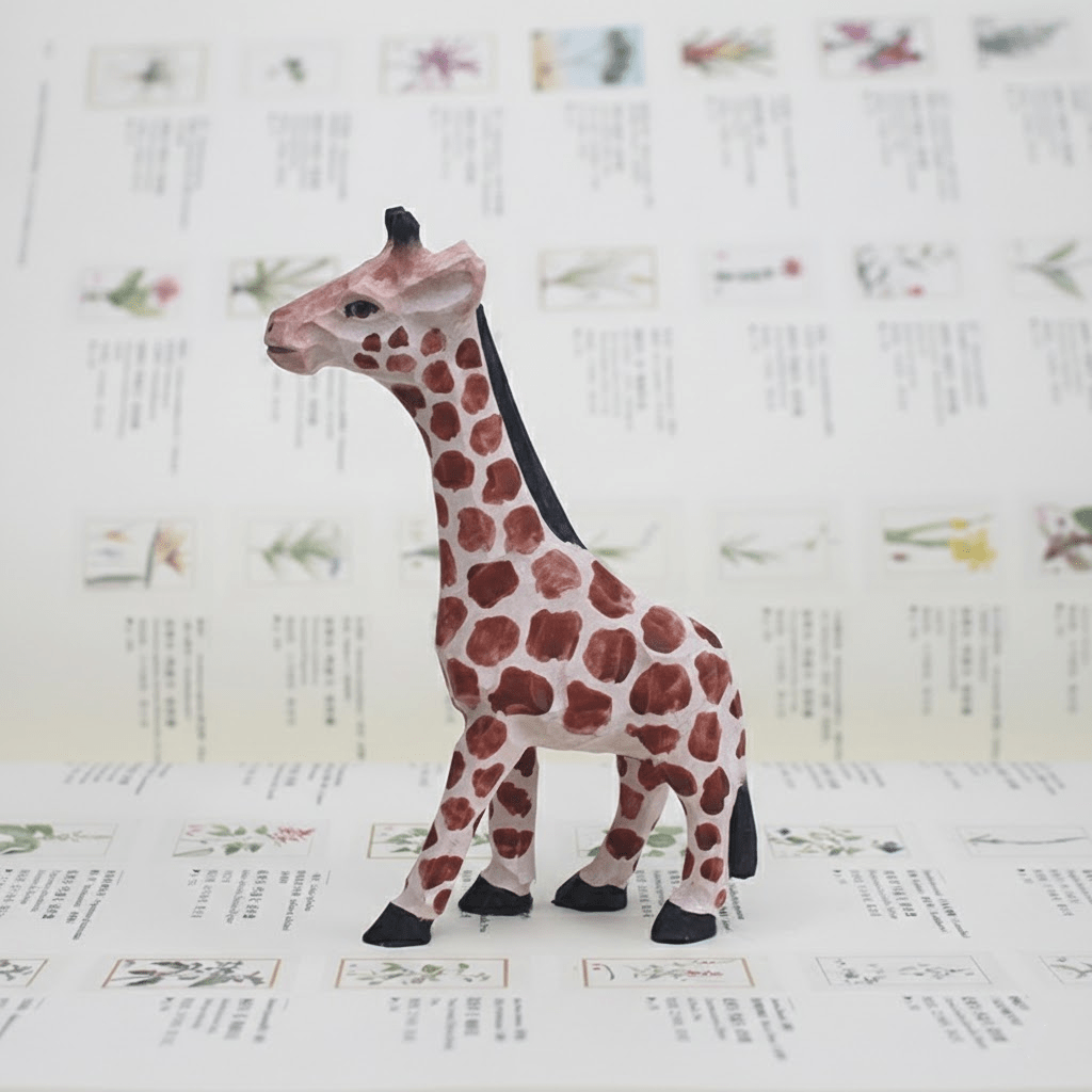 Hand - Carved Wooden Animal | Desktop Companions - FunAcrylic