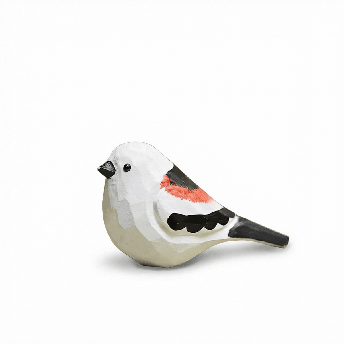 Hand - Carved Long Tailed Tit Figurine - FunAcrylic