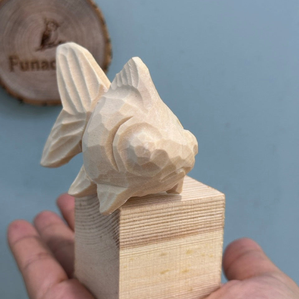 DIY Paintable 3D Wooden Goldfish