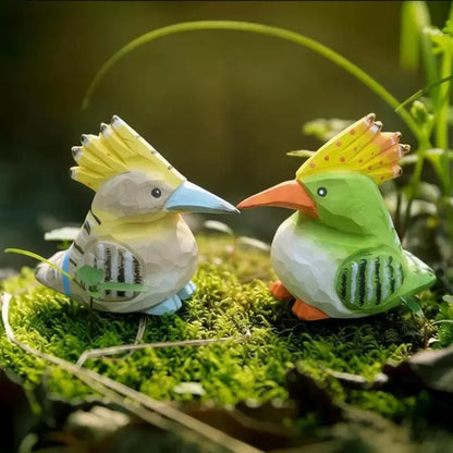 DIY Paintable 3D Wooden Hoopoe Birds