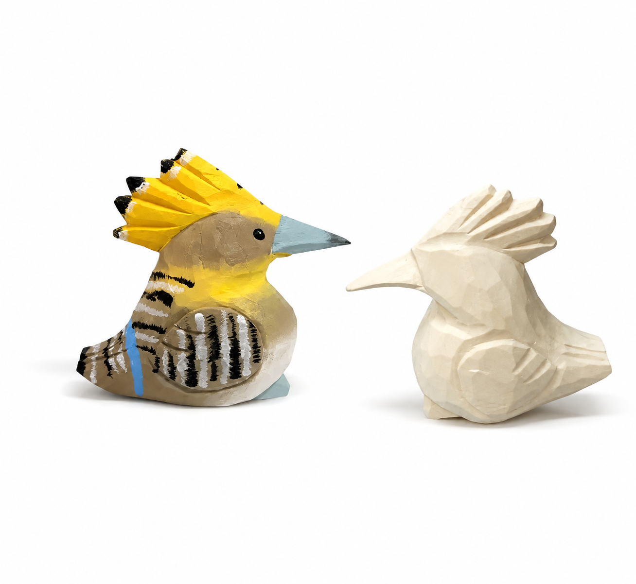 DIY Paintable 3D Wooden Hoopoe Birds