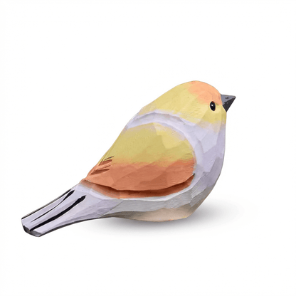 Hand - Painted Pink Sparrow Figurine - FunAcrylic