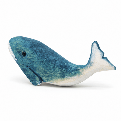 Wooden Ocean Animal Figurines – Hand-Painted Collection - FunAcrylic