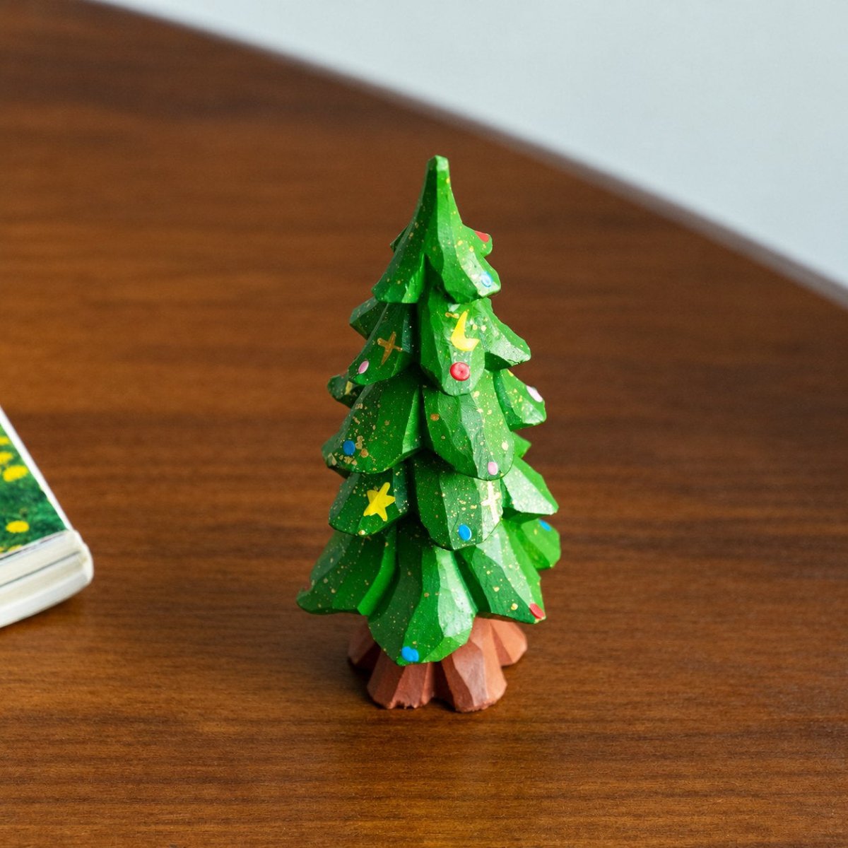 Hand-Carved Wooden Christmas Tree Painting Kit – Set of 4 - FunAcrylic