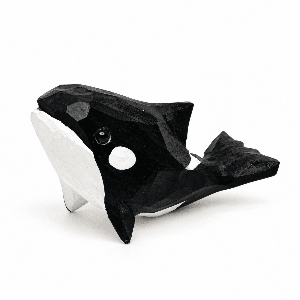 Wooden Ocean Animal Figurines – Hand-Painted Collection - FunAcrylic