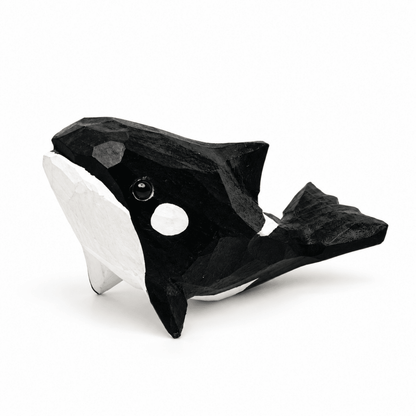 Wooden Ocean Animal Figurines – Hand-Painted Collection - FunAcrylic