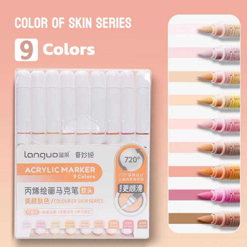 High-quality large capacity acrylic marker with soft tip, part of the Skin Tone series.