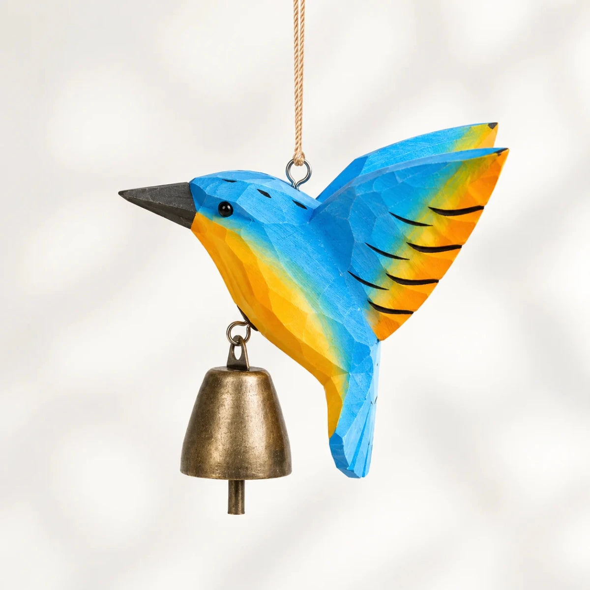 Wooden Hummingbird Bell Ornaments | Hanging Bird Decor - FunAcrylic