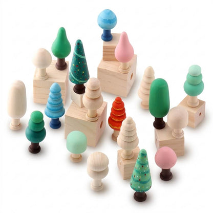 DIY Wooden Tree Painting Kit – 20 or 40 Mini Trees🌳 - FunAcrylic