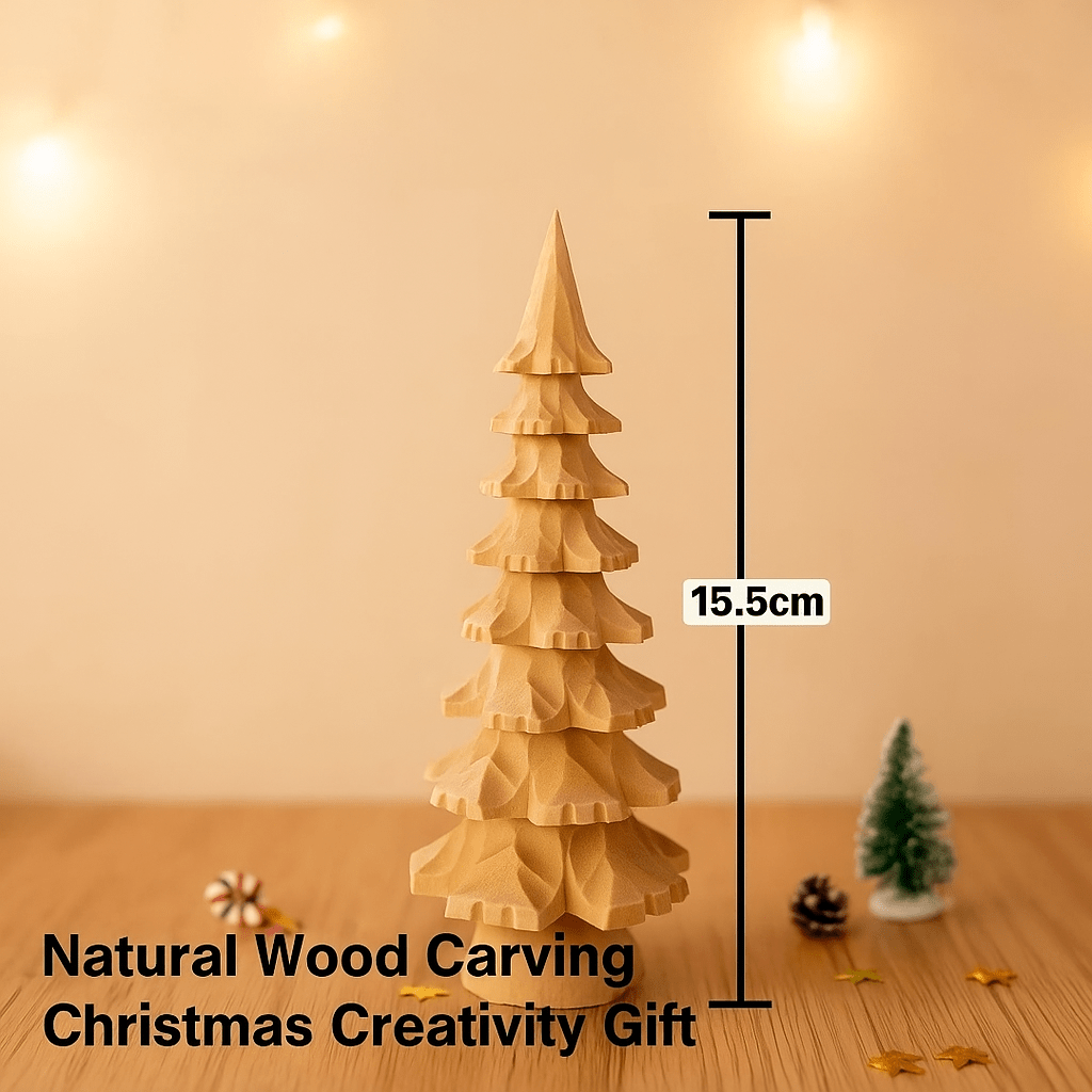 Smooth unfinished natural wood trees ready for creative painting projects