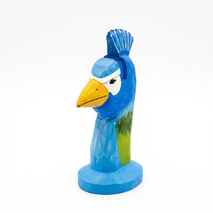 A4 - Natural Wood Eyeglass Holder (Peacock) - FunAcrylic