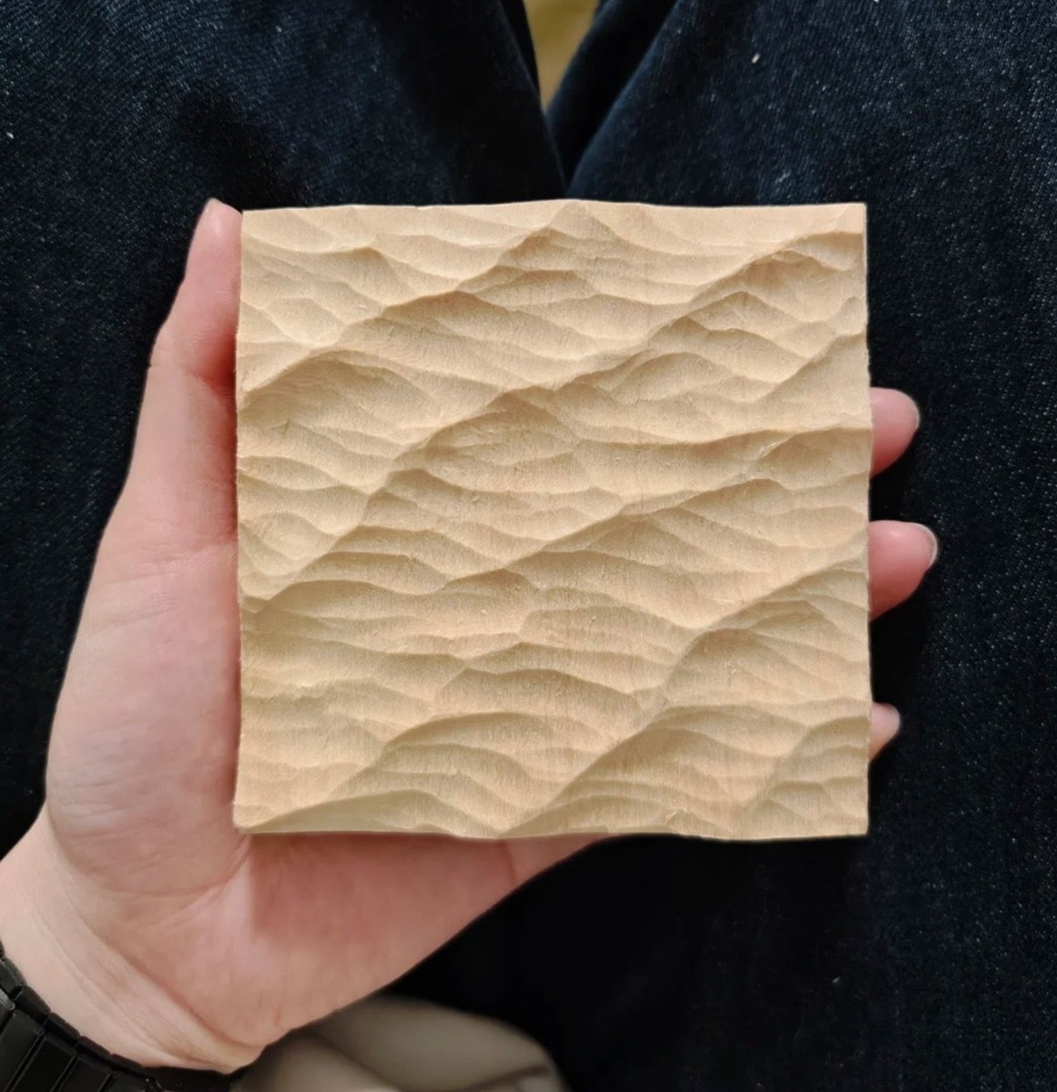 a acrved wooden board