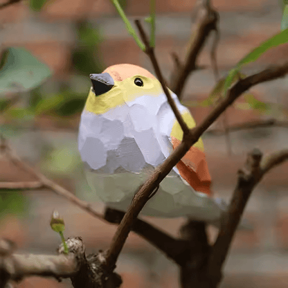 Hand - Painted Pink Sparrow Figurine - FunAcrylic
