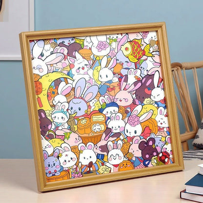 DIY Wooden Photo Frame | Cat, Puppy & Rabbit Puzzles - FunAcrylic