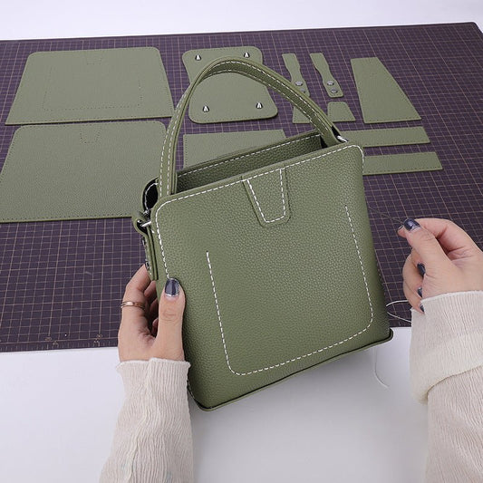 👜Small Square Bucket Bag DIY Sewing DIY Kit - FunAcrylic