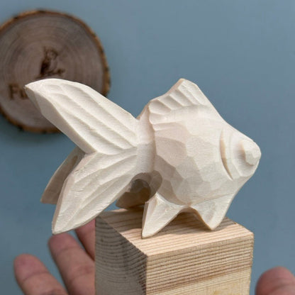 DIY Paintable 3D Wooden Goldfish
