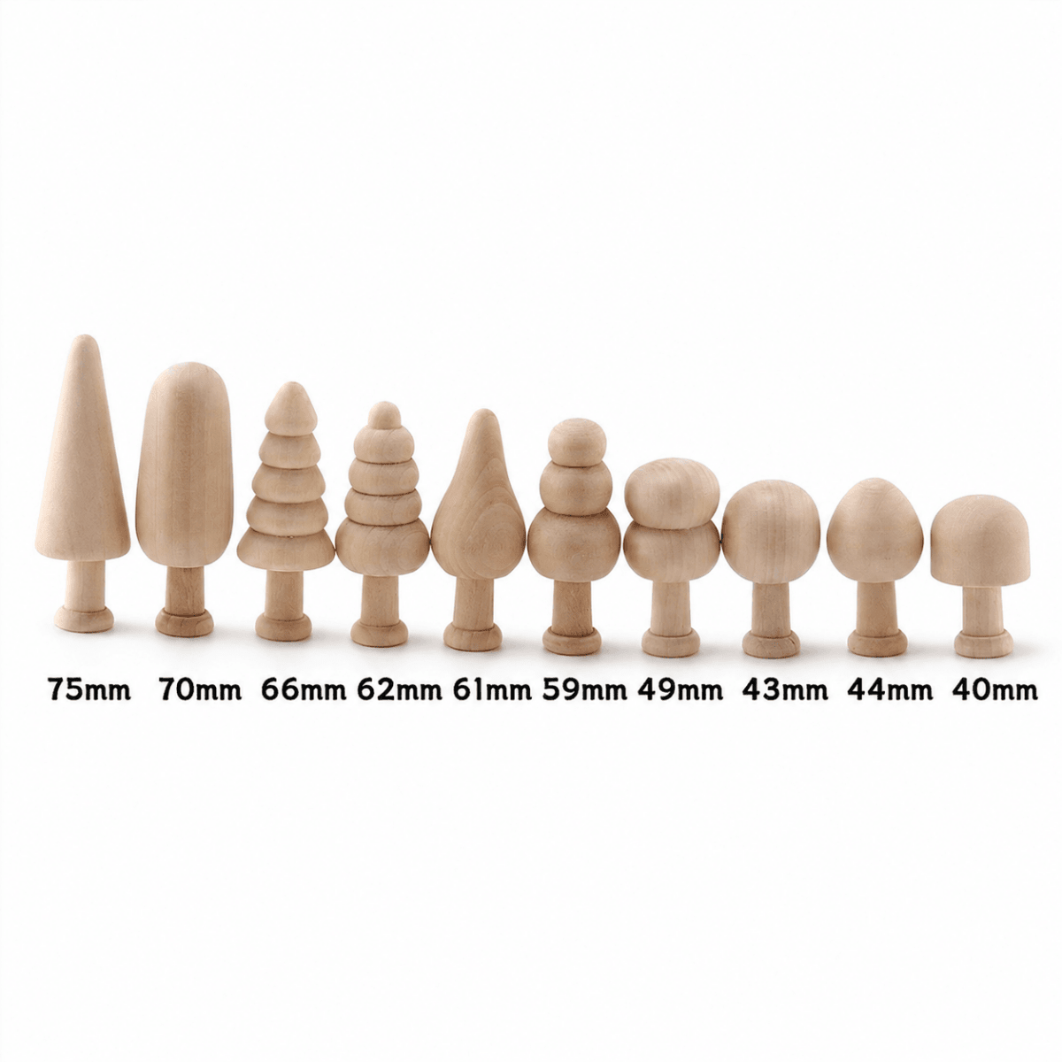DIY Wooden Tree Painting Kit – 20 or 40 Mini Trees🌳 - FunAcrylic