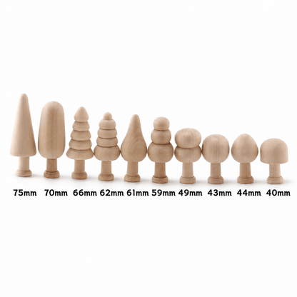 DIY Wooden Tree Painting Kit – 20 or 40 Mini Trees🌳 - FunAcrylic