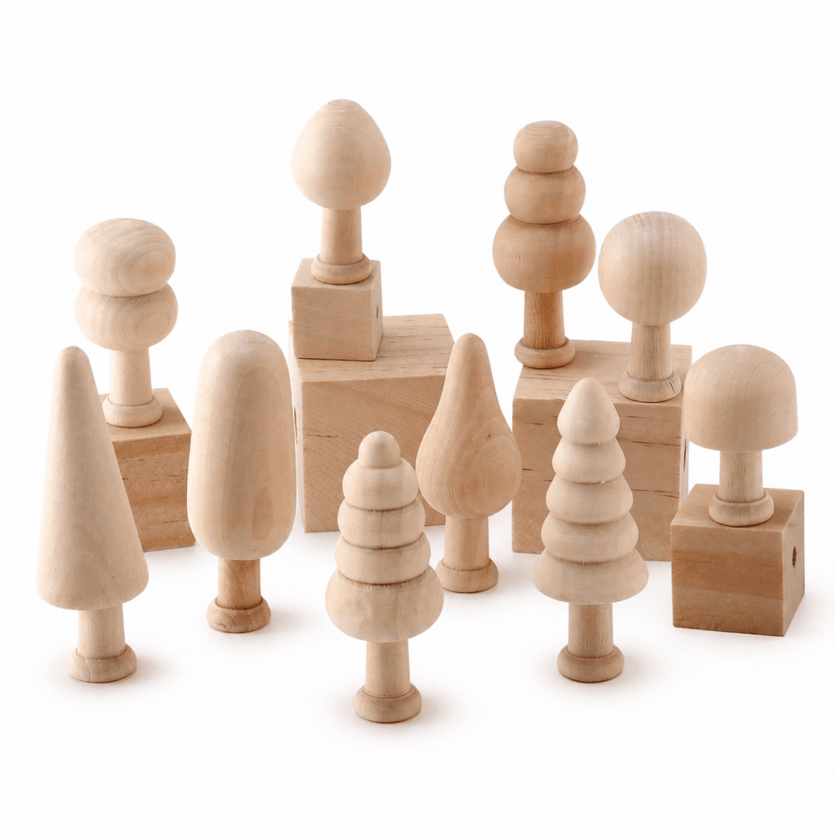 DIY Wooden Tree Painting Kit – 20 or 40 Mini Trees🌳 - FunAcrylic