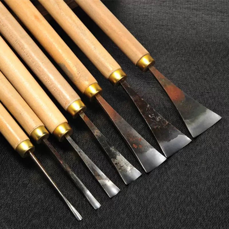 Protective storage case organizing the professional wood carving chisel 