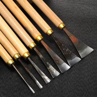 Protective storage case organizing the professional wood carving chisel 