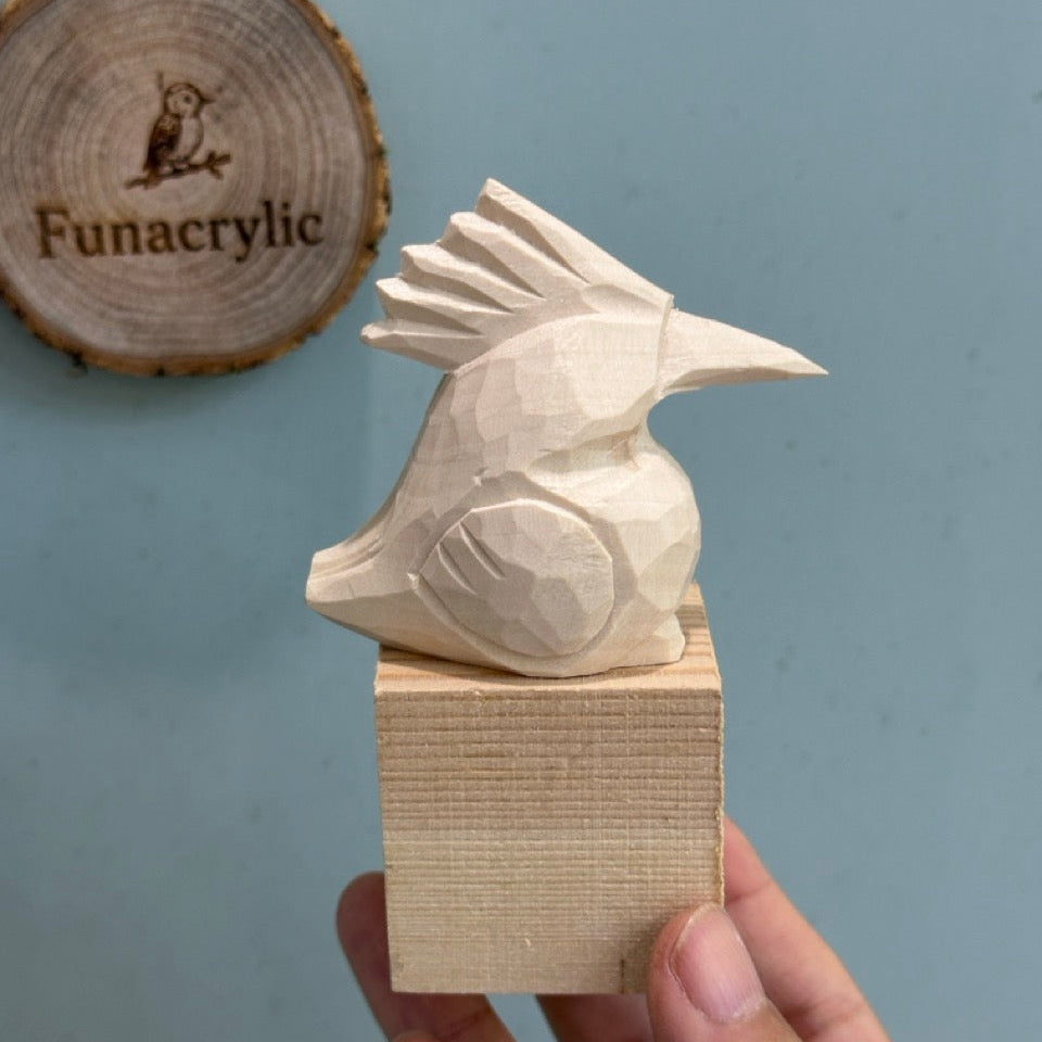 DIY Paintable 3D Wooden Hoopoe Birds