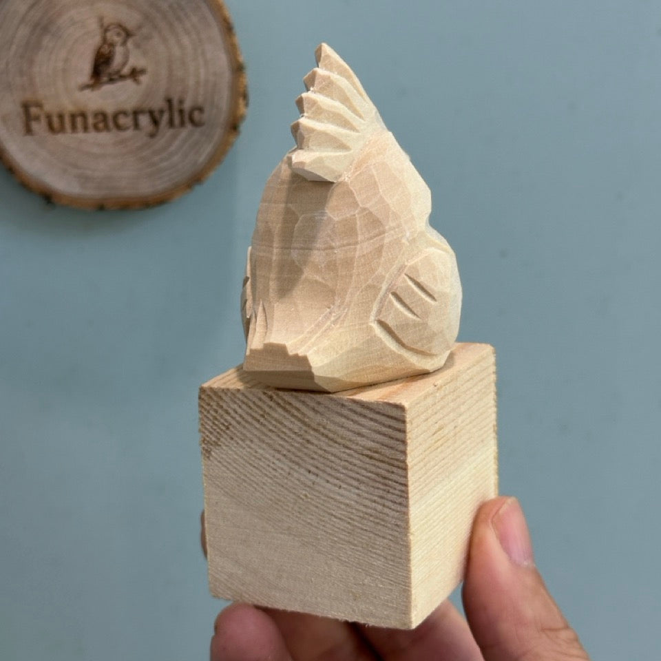DIY Paintable 3D Wooden Hoopoe Birds