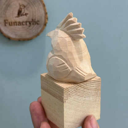 DIY Paintable 3D Wooden Hoopoe Birds