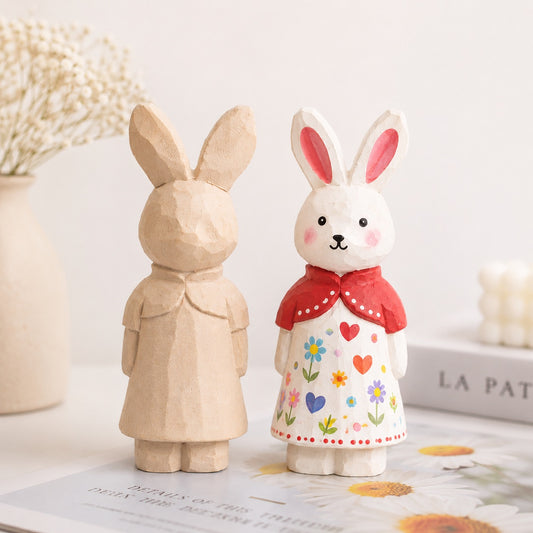 DIY Wooden Bunny Craft Kit | Paint Your Own Easter Rabbit Figurine