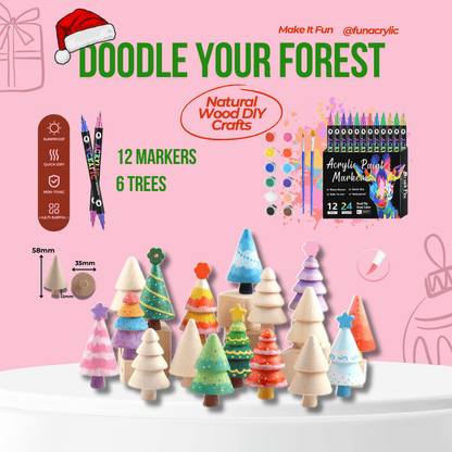 Fun DIY Wooden Tree Kit🎄 - FunAcrylic