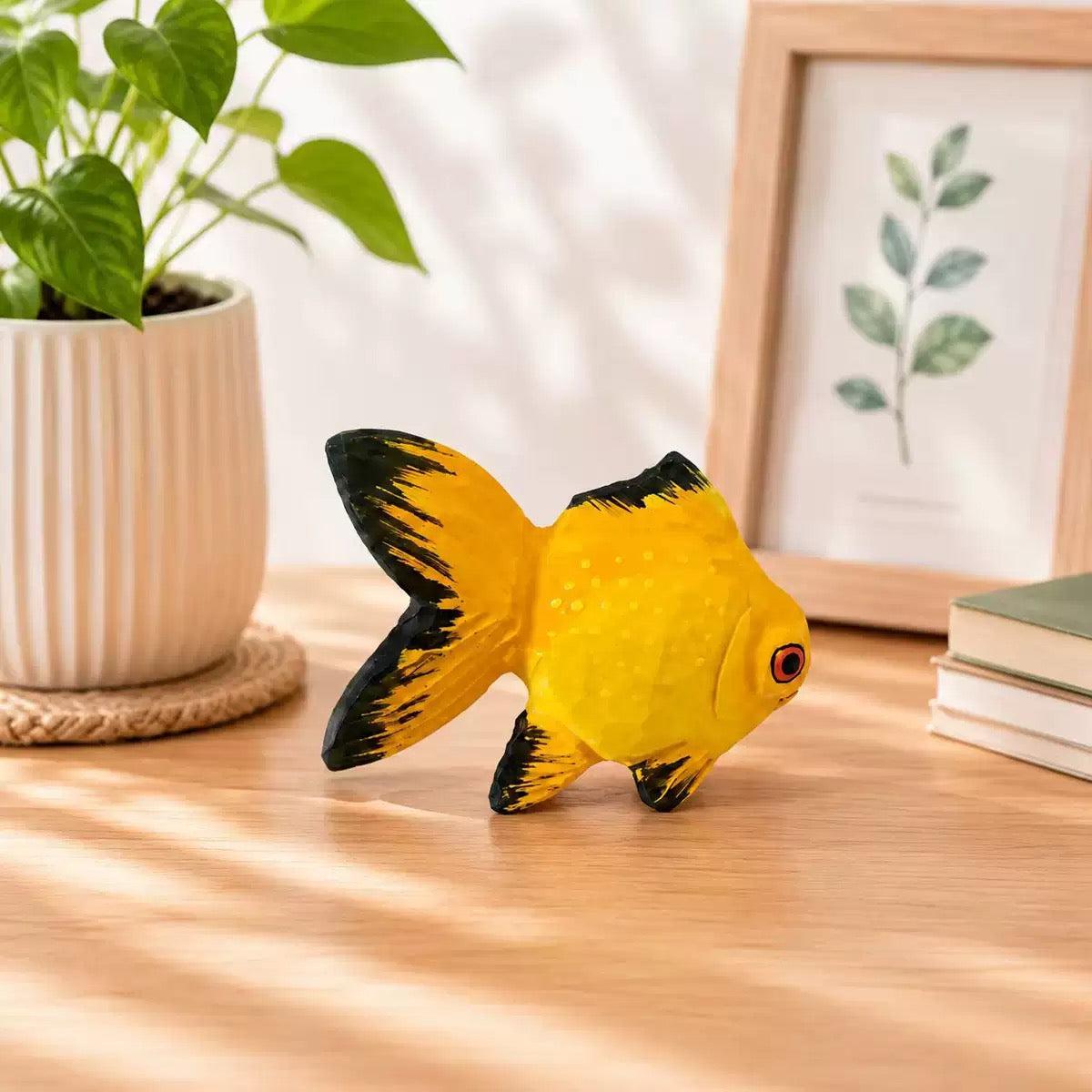 DIY Paintable 3D Wooden Goldfish